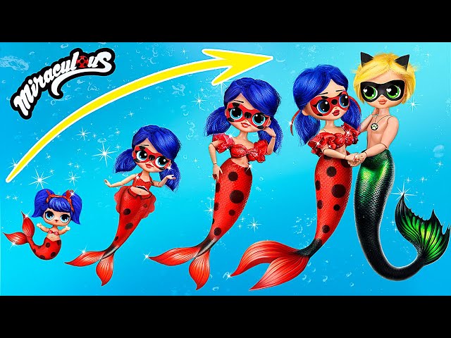 Ladybug Mermaid Growing Up! 31 DIYs for LOL OMG
