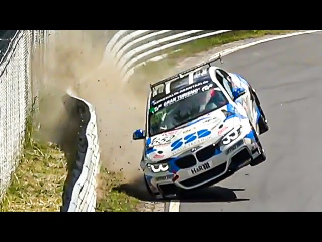 Nürburgring CRASHES, Many Destroyed Tires, Close Overtakes & Action! NLS Race5 | 08 07 2023
