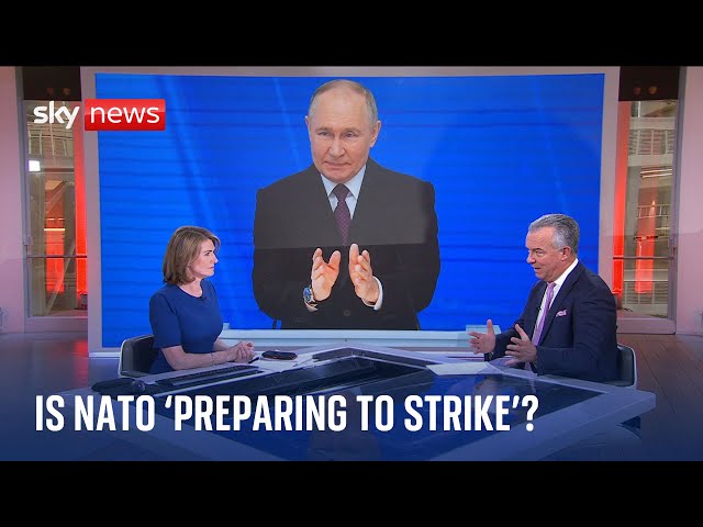 Putin threatens nuclear response as he claims NATO is 'preparing to strike' Russia