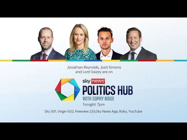 Watch Politics Hub with Sophy Ridge as we launch our Voters Panel - a first for UK Politics