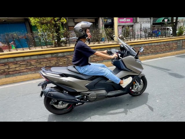 Kymco Ak550 & Xciting400 Test ride[behind the scenes]