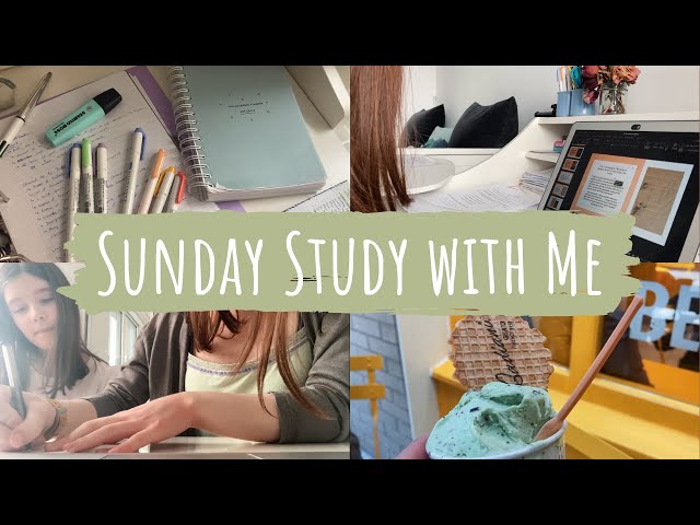 Sunday Study with Me - A Levels: writing my EPQ, revising for exams and going to Covent Garden