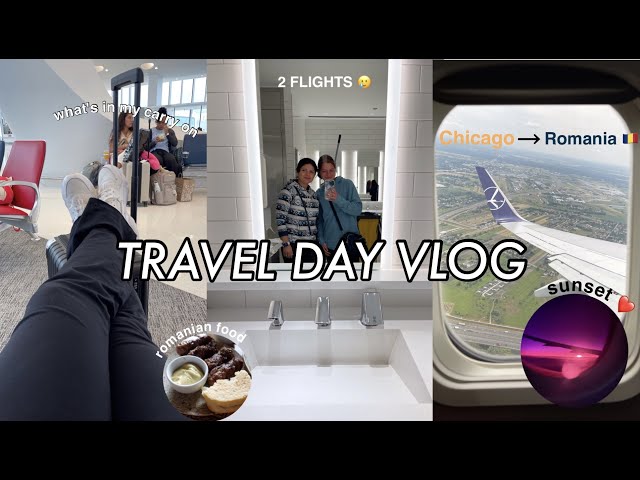 TRAVEL DAY VLOG ✈️ | going to Europe, airport vlog, what's on my carry on, & more!