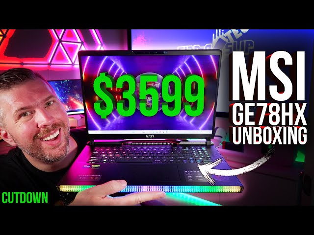 MSI Raider GE78HX Unboxing, 5 Games, Benchmarks, Undervolt, Overclock, Timespy, Cinebench, and More!