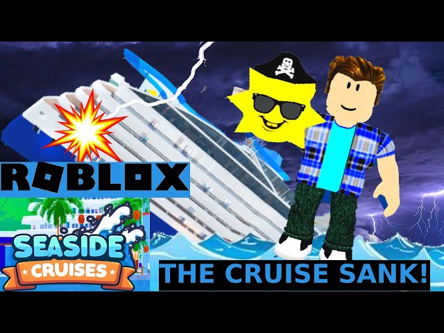 THE Ship Sank on this CRUISE VACATION in ROBLOX!!! (Cruise Ship Port of Golden Springs)