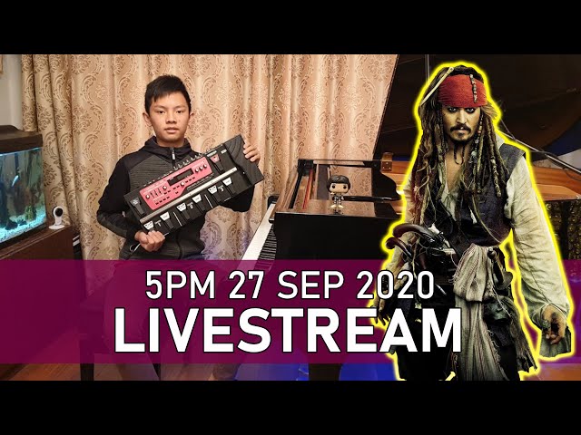 Sunday Piano Livestream 5PM Looper Special Superstition & Pirates Cole Lam 13 Years Old