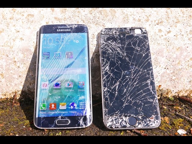 Samsung Galaxy S6 Edge VS iPhone 6 Drop Test!