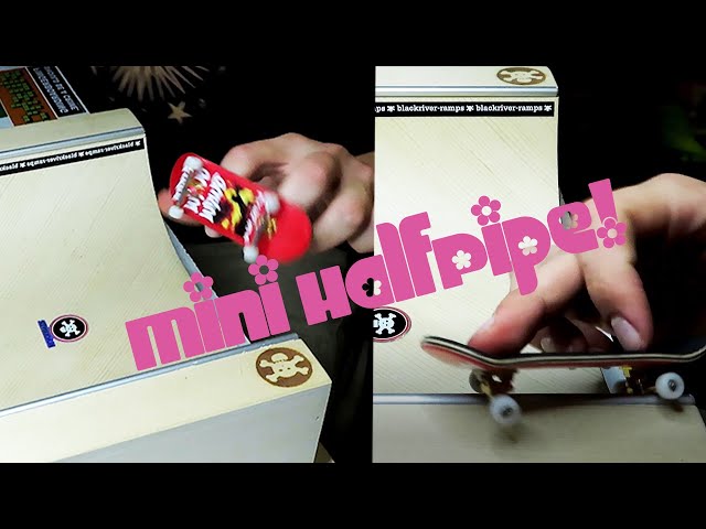 BlackRiver Pocket Mini- Tiny HalfPipe! #fingerboard #fingerboarding #techdeck #skateboarding