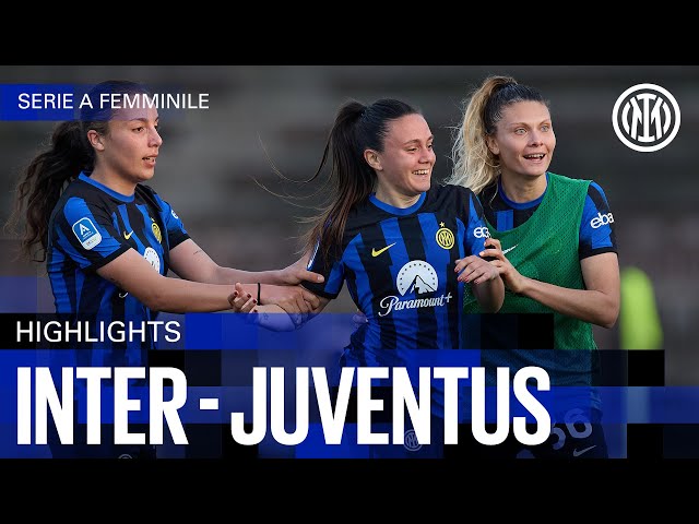 SERTURINI WITH A LATE LEVELLER 💥 | INTER 3-3 JUVENTUS | WOMEN HIGHLIGHTS | SERIE A 23/24 ⚫🔵🇮🇹