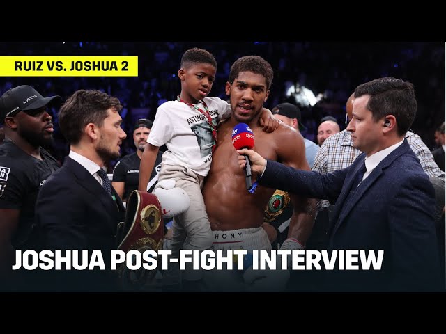 Anthony Joshua Reacts To Becoming Two-Time Champion; Wants Big Fights Next