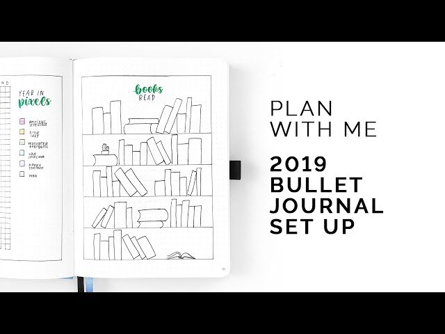 bullet journal plan with me 2019 💚