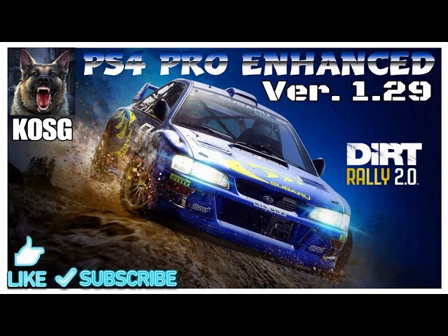 DIRT RALLY 2.0 PS4 PRO ENHANCED Ver 1.29 G29/Magnetic Shifters/Inverted Pedals/Brake Mod.