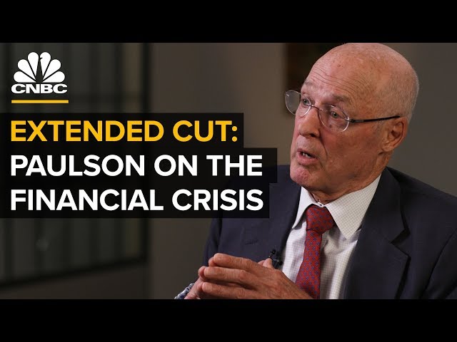 Former Treasury Sec. Paulson On The 2008 Crisis