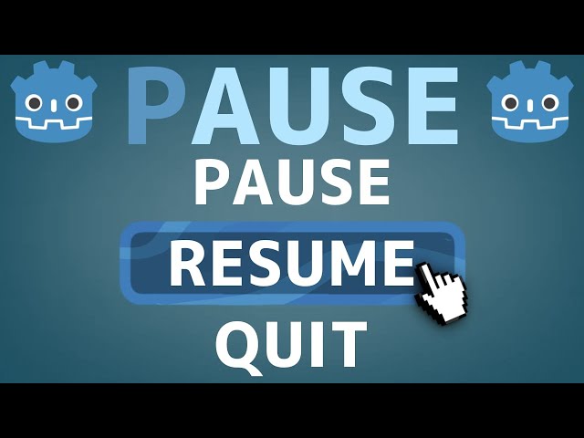 PAUSE MENU in GODOT in LESS than a MINUTE
