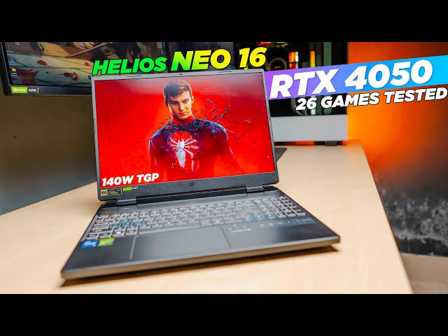 Acer Predator Helios NEO 16 Gaming review | RTX 4050 Gaming Test
