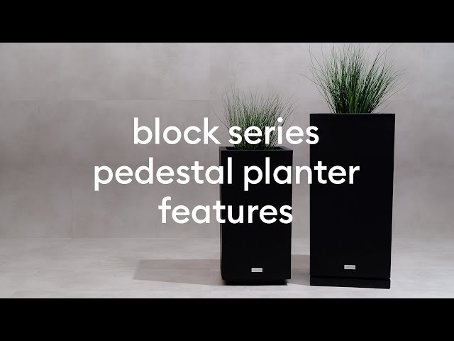 Block Pedestal Planter