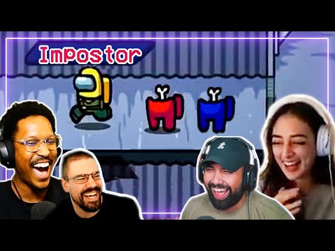 Gamers Play as The Impostor and Win (200 IQ - Among Us) | Gamers React