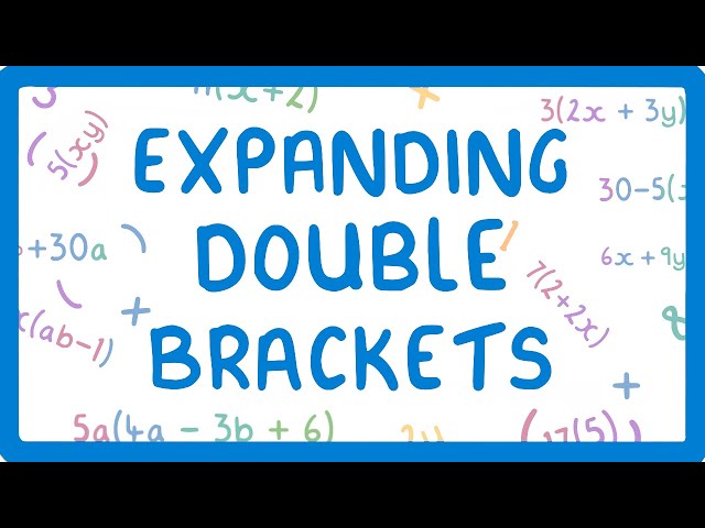 GCSE Maths - How to Expand Double Brackets  #36
