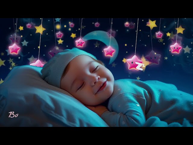 Sleep Instantly In 3 Minutes ⭐️ Baby Sleep Music 🌟 Mozart Brahms Lullaby ✨ Brain Development