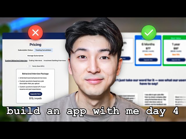 Spending all day fixing my app's horrible UI | build an app with me day 4