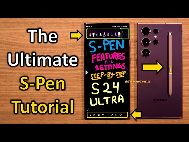 S24 Ultra - Every S-Pen Feature & Setting Explained Step By Step ✔🖊