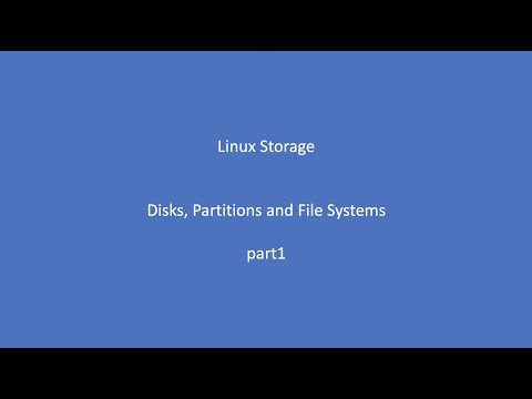 Linux Storage - Disks Partitions and File Systems