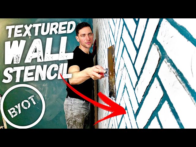 How To Stencil A Wall with TEXTURE