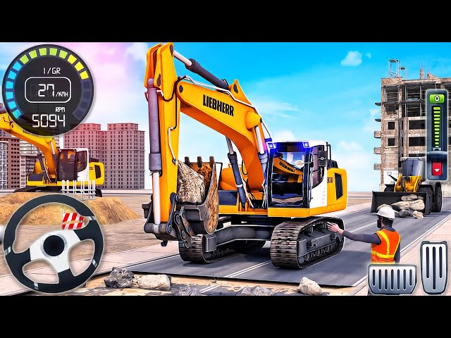 Mega Tunnel Construction Simulator - Highway City Road Builder 3D - Android GamePlay