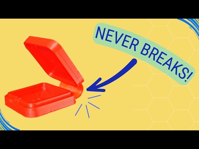 PLASTIC LIVING HINGES that NEVER BREAK with 3D Printing!