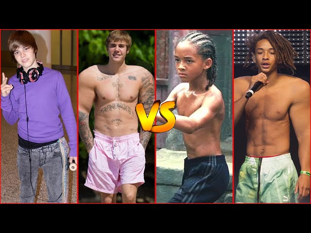 Justin Bieber vs Jaden Smith Transformation - Who Is More Attractive ?