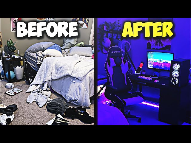 Transforming My Messy Room Into My DREAM Gaming Room!