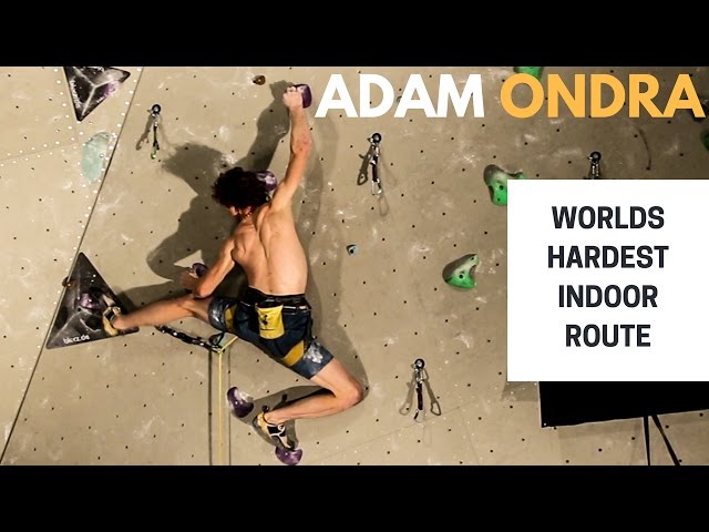 Adam Ondra on The Black Diamond Project - Worlds Hardest Indoor Route