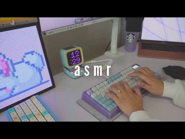 Typing ASMR | Zoom75 & KTT Waverider Tactile Switch| No mid-roll ads | no music
