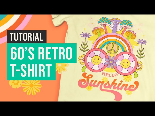 How To Make A 60s Retro Style T-Shirt Design