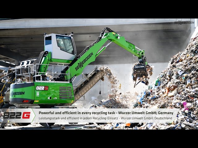 Powerful and efficient in every recycling task - SENNEBOGEN 822 G