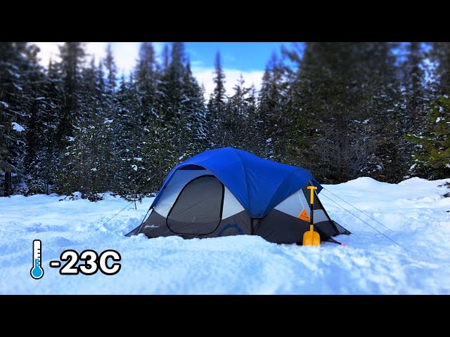 -23C Extreme Winter Camping In A Heated Tent