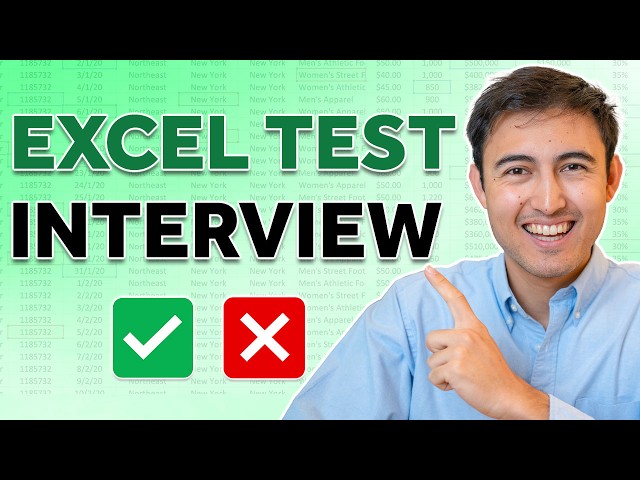New 2024 Excel Interview Test | Can You Pass?