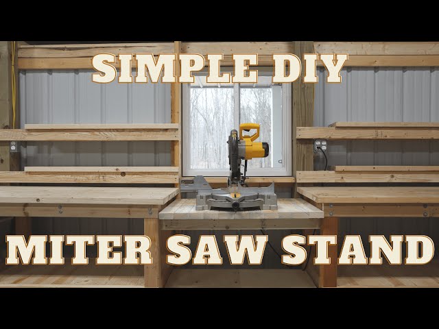 How To Build A Miter Saw Stand - Easy DIY Project