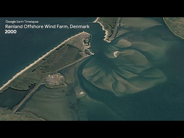 Rønland Offshore Wind Farm, Denmark - Earth Timelapse