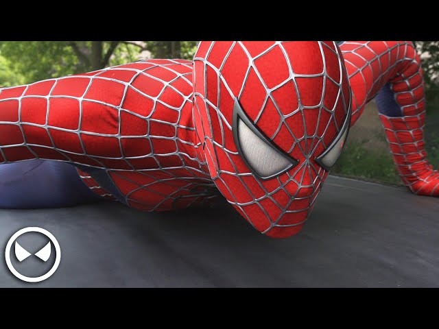 SPIDER-MAN Attacks JOKER in Strawberry Fight! (Tobey Maguire Movie Suit vs Joaquin Phoenix)