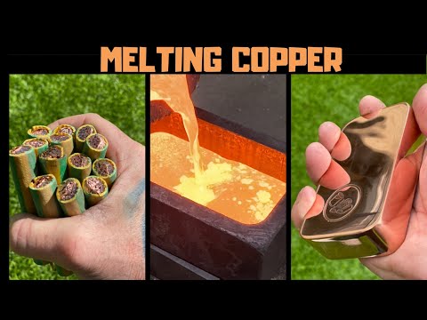 Melting Copper - Stripping Melting Mini Monster Cable - ASMR Metal Melting - BigStackD - Skull