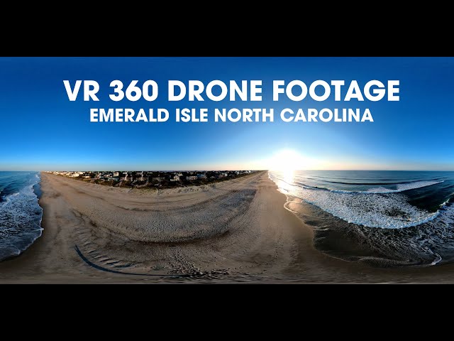 360° VR Adventure: Exploring Emerald Isle, North Carolina - Aerial Journey Part 1