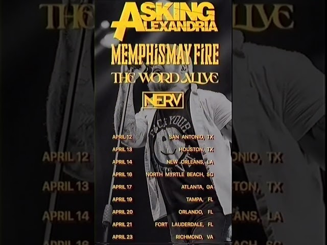 You ready for the #AskingAlexandria 'All My Friends Tour'? 🎸