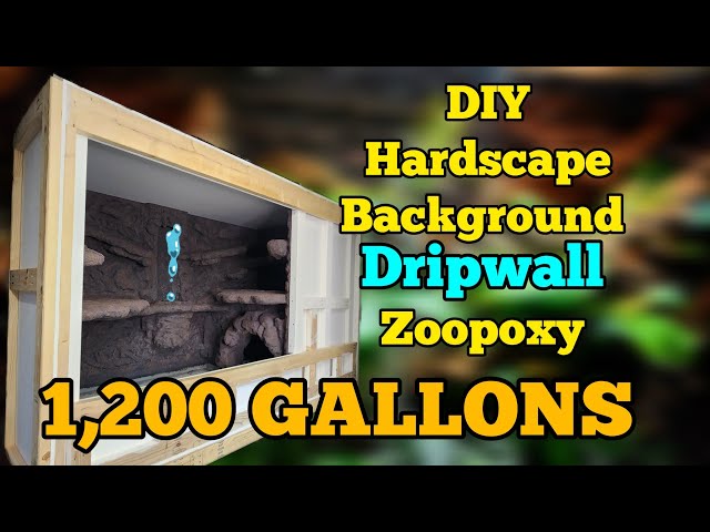 DIY HUGE Reptile Enclosure. Waterfall, Dripwall, Hardscape, Background, Zoopoxy |Part 2| #reptiles