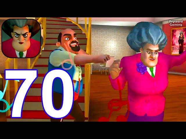 Scary Teacher 3D - Gameplay Walkthrough Part 70 Love Struck Scrappy New Year (iOS, Android)