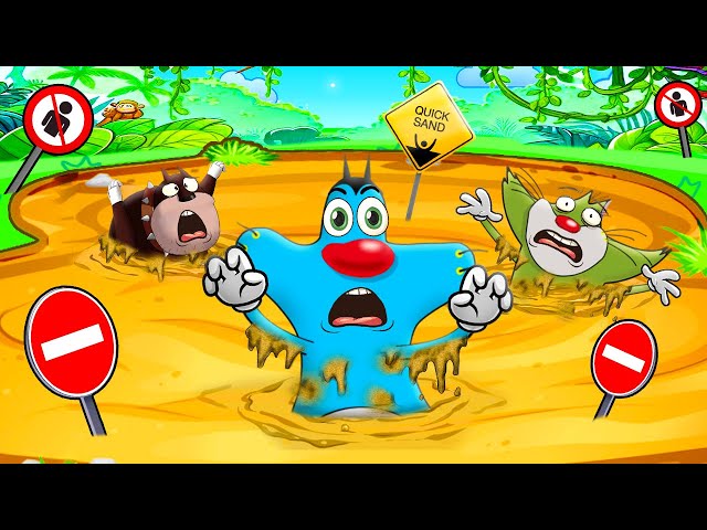 Roblox Oggy Trapped In Quicksand With His Friends