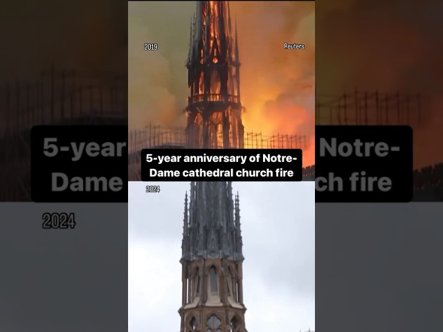 Five years since Notre Dame cathedral fire #shorts