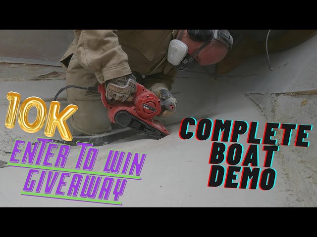 **10k GIVEAWAY** Finished the Fiberglass Hull Prep Work for New Coring