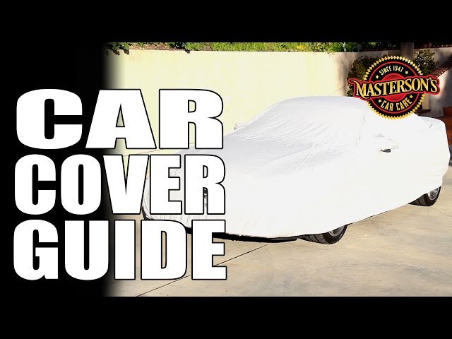 How To Properly Use Car Covers - Masterson's Car Care - California Car Cover