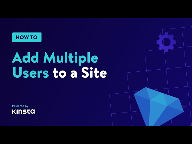 How to Add Multiple Users to a Site with the MyKinsta Dashboard